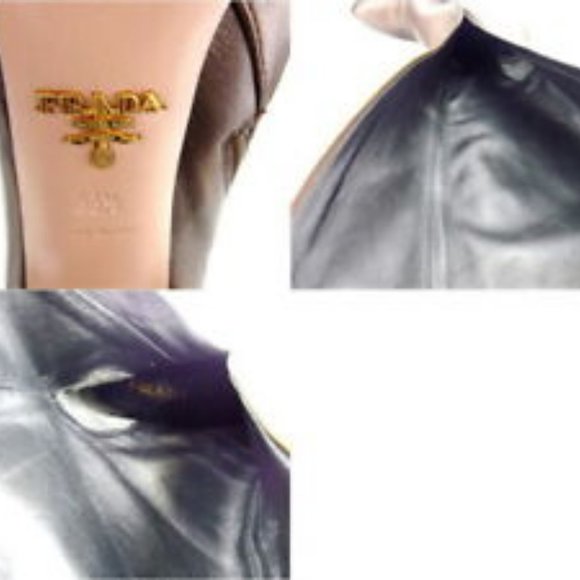 PRADA Boot Long Bronze Authentic - Picture 5 of 6